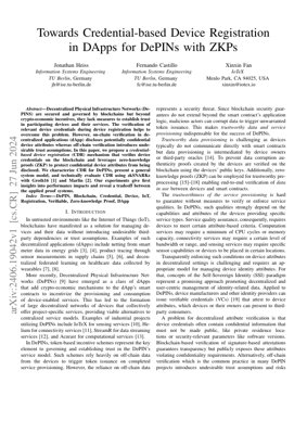 PDF Document Cover - Credential-Based Device Registration for DePINs with Zero-Knowledge Proofs