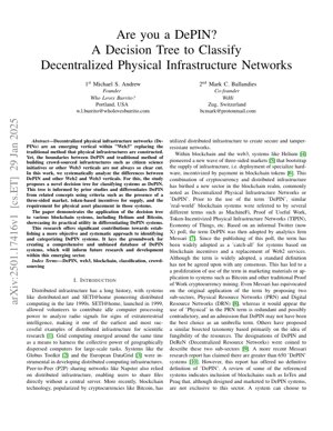 PDF Document Cover - DePIN Classification Framework: A Decision Tree Approach for Decentralized Physical Infrastructure Networks