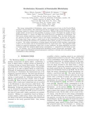 PDF Document Cover - Evolutionary Dynamics of Sustainable Blockchains: A Game Theory Analysis